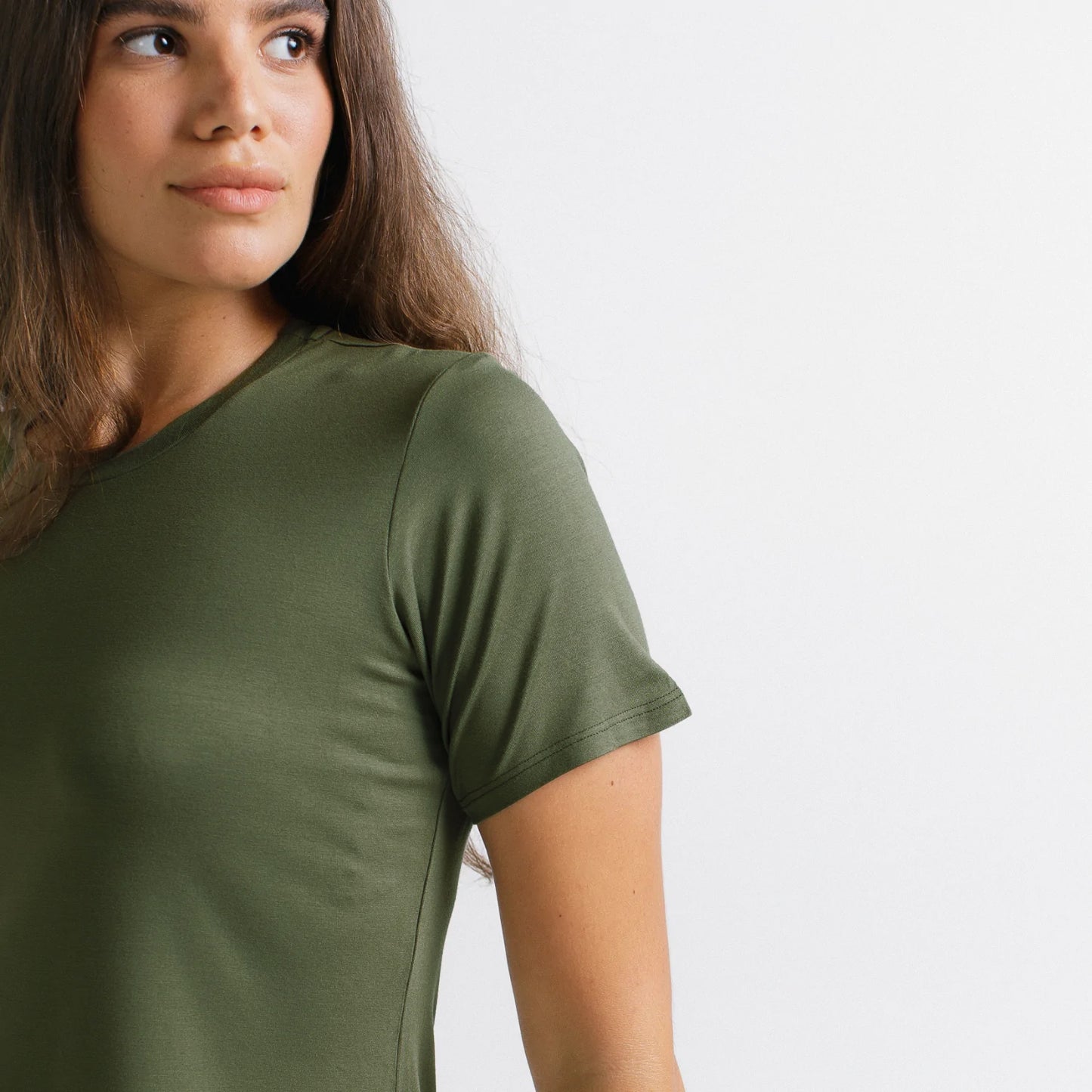Blusa T-Shirt  - Gola U Nori Green Verde